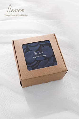 Floroom 300pcs Rose Petals Navy Blue Faux Silk Flower Petals for Wedding Flower Girl Basket Aisle Scatter Dinner Table Centerpieces Party Confetti Bridal Shower Romantic Night Decoration - color: Navy Blue, size: 300pcs
