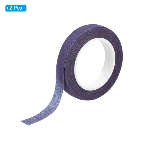 PATIKIL Floral Tape 1/2" x 30 Yard / 12mm x 30m, 2 Pack Flower Wrap Adhesive Tape for Bouquet Stem Wrapping, Purple - color: Purple