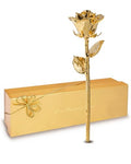 Forever Rose 24K Gold Dipped Real Rose – Handmade, Long-Lasting Preserved Flower in Gold Gift Box – Romantic Gift for Anniversary, Valentine's Day, Mother's Day, Birthday, Wedding, Wife, Girlfriend - color: Gold Box