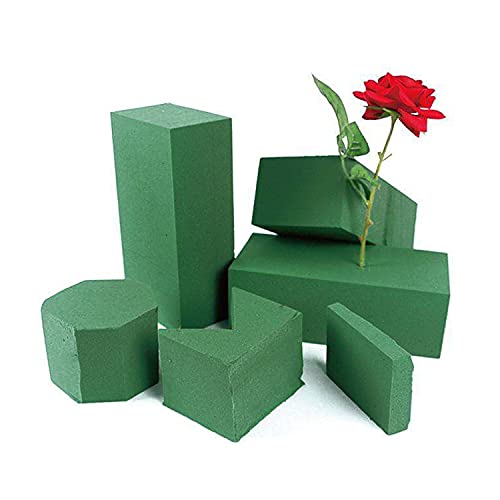 KIMOBER Floral Foam Bricks,Florist Foam Blocks for Flower Arrangement, Wedding,Party Decoration, Pack of 5 - color: 10pcs Wet