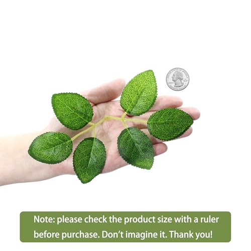 100 Pcs Artificial Flowers Green Leaf Bulk Faux Greenery Silk Fake Rose Leaves Bouquet Garland Wreath Floral Arrangement Supplie DIY Craft (6 Medium-Leaf Green) - color: 02. 6 Medium-leaf Green