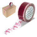 Whaline 100 Yard Cute Pink Bow Packing Tape Sticky Clear Gift Wrapping Tape for Valentine' s Day DIY Crafts Small Business Sealing Boxes Mail Boxes Supplies - style: Pink Coquette Bow