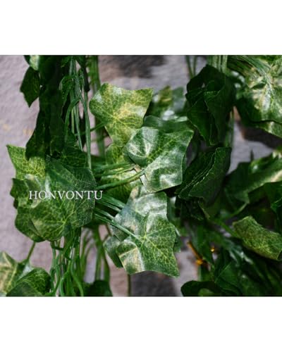Fake Vines 24 Pack 174 FT Artificial Ivy Hanging Garland Ivy Bulk Fake Leaf Vines UV Resistant Silk Greenery Garland Backdrop Draping Plants for Bedroom Garden Office Wedding Wall Décor - color: Green, size: 24PCS - 174FT
