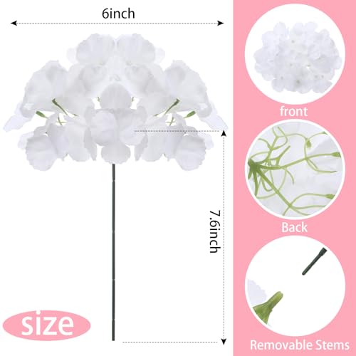 Suncalla 60 Pcs Artificial Hydrangea Flowers Bulk Silk Hydrangea Full Flowers Heads with Stems for Wedding, Home Table Centerpieces, Garden, Baby Shower, Party Decoration(Pink) - color: Pink