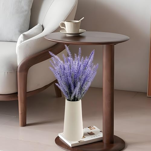 6 Bundles Artificial Lavender Stems, Purple Faux Flowers, 15-inch Decorative Floral Spray Faux Flower Bouquet