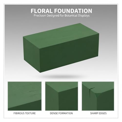 30 Pcs Floral Foam Blocks, 9.1 x 4.3 x 3.1 in Wet & Dry Floral Foam, Flower Mud Block Set for Fresh and Artificial Flower Arrangements, for Weddings, Birthdays