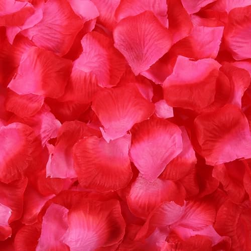 1000 Pcs Artificial Fake Rose Petals,Flower Petals for Romantic Night, Engagement, Party, Wedding, Event Flower Decorations, in Bulk(Peach Gradient) - color: Peach Gradient, size: 1000Pcs