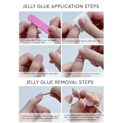 Flower Press on Nails Medium Square Fake Nails Pink False Nails with Embossed Rhinestone Designs Wild Flowers Glossy Stick on Nails Glue on Nails Acrylic Nails for Women Girls 24 Pcs - color: Flower Square34