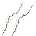 2Pcs 67in Artificial Trees Branches for Decoration Fake Cherry Blossom Trunk Willow Vines Garland Limb Twigs Moss Plants Wall Hanging Photo Home Garden X'Mas Christmas Thanksgiving Decor - size: 67 INCH