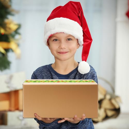 Whaline Christmas Packing Tape 100 Yard Sticky Green Red Dot Gift Wrapping Tape for DIY Crafts Small Business Sealing Boxes Mail Boxes Supplies - style: Christmas