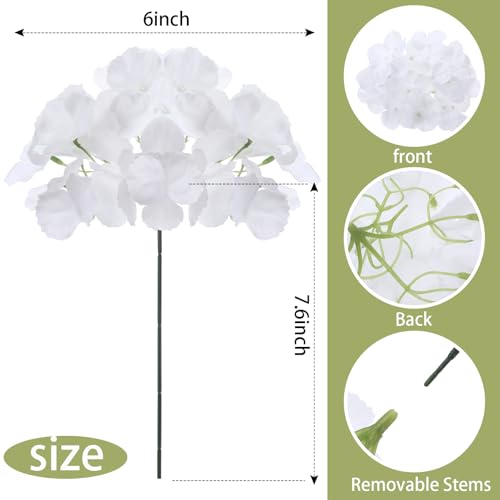 Suncalla 60 Pcs Artificial Hydrangea Flowers Bulk Silk Hydrangea Full Flowers Heads with Stems for Wedding, Home Table Centerpieces, Garden, Baby Shower, Party Decoration(Pink,Green) - color: Pink,green