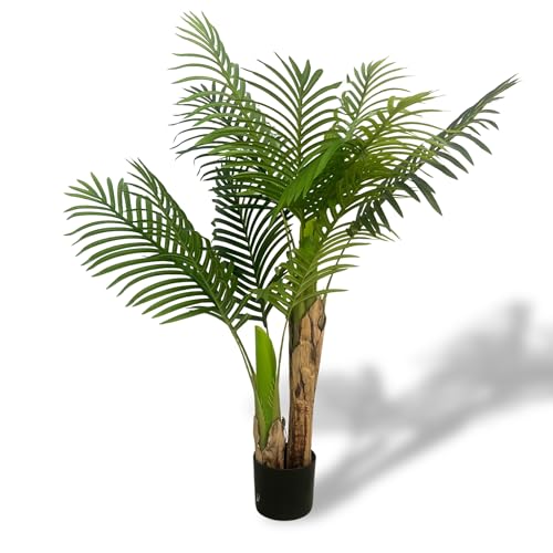XBrand 4ft Artificial Palm Tree, Realistic Tropical Decorative Indoor Plant - color: Palm Tree - 4ft