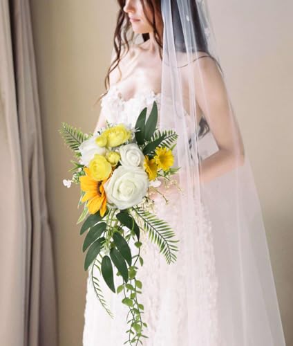 IPOPU Artificial Ranunculus 2 Bouquets Small Yellow Artificial Flowers 12PCS Faux Ranunculus Flowers for Vase Filler Bouquet Wedding Decor Bridal Shower Floral Filler Flowers Centerpieces (Yellow) - color: Yellow
