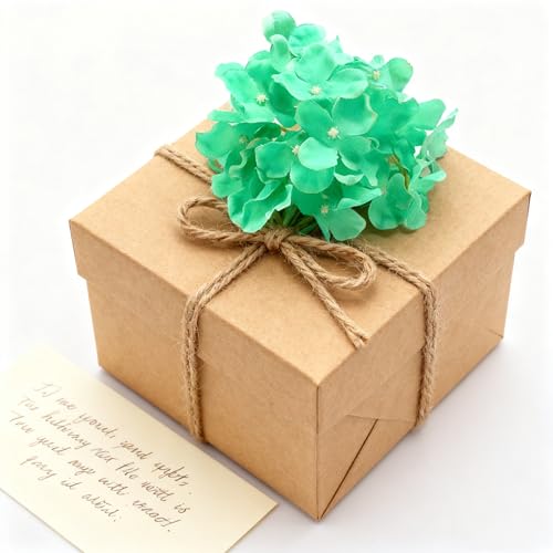 WEISPARK 100PCS Artificial Hydrangea Flowers, Fake Flowers Silk Hydrangea Full Flowers Heads with Stems for Wedding Home Party Shop Baby Shower Decor (Peacock Green) - color: Peacock Green