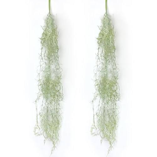 2 PCS Super-Large Fake Moss for Succulents 33 inches Long DIY Decorative Center Ornaments Display