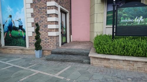 ALL SEASON GREEN 48.5'' Artificial Outdoor Plants Boxwood Topiary Spiral Front Porch Decor Tree Potted - size: 3.9ft