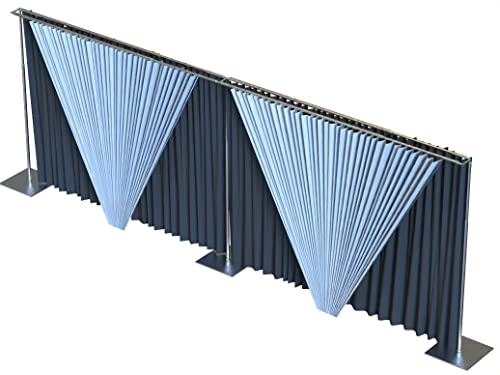 Adjustable Heavy Duty Portable Pipe and Drape Backdrop Kit 10FT x 20FT Double Crossbar Easy Set Up for Wedding&Party&Photography&Baby Show&Display (No Drape)，But Not for Flower Walls/TVs/Heavy Items - size: 10FT x 20FT & Double Crossbar & No Drape