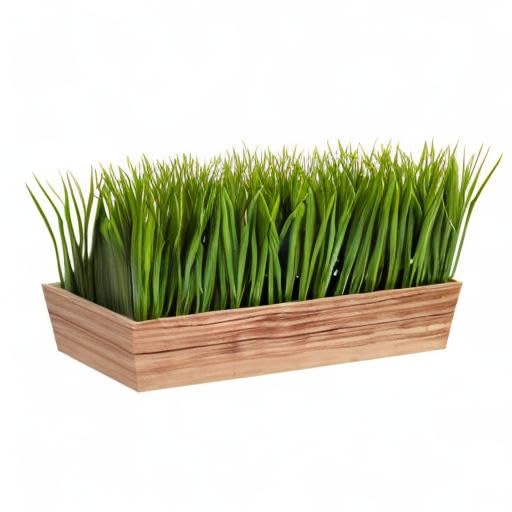 Nearly Natural 20in. Vanilla Grass Artificial Plant in Decorative Planter