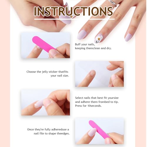 Flower Press on Nails Short Square Fake Nails Nude False Nails with Cute Colorful Flowers Designs Full Cover Stick on Nails Glue on Nails Nails Acrylic Nails for Women Girls 24 Pcs - color: Flower Square36