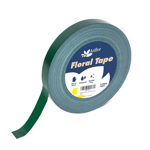Green Floral Tape - Flower Wrap Adhesive Tape Bouquet Stem Wrapping and Floral Crafts, Wedding Bouquet Tape - 3/4 inch Wide and 180 FT Long - size: 3/4inch