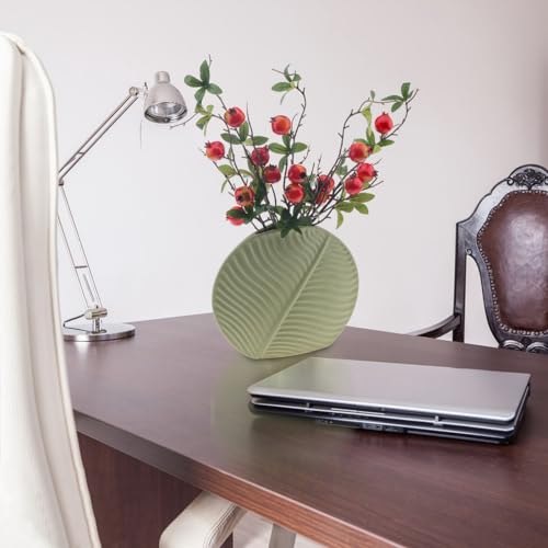 Woration 5PCS Fake Pomegranate Branches Artificial Fruit Branches Set Simulation DIY Decoration Lifelike Props Vase Home Party 19.3inch - color: 19.3 Inch Fake Pomegranate Branches