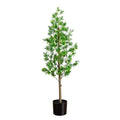 Nearly Natural 4ft UV Artificial Podocarpus Tree Indoor/Outdoor Greenery - Premium Materials, Low Maintenance, Modern Style