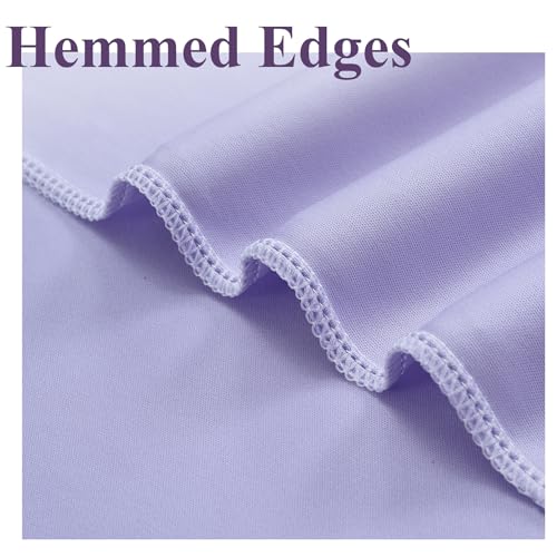10x8 ft Wrinkle Free Lavender Light Purple Backdrop Curtain Drapes, Polyester Wedding Curtains Party Background for Baby Shower Birthday Parties - color: Lavender, size: 10ftx8ft