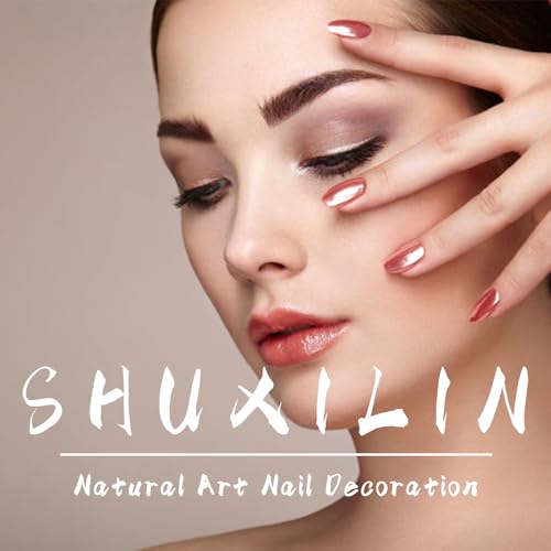 24Pcs Fall Press on Nails Medium Square Fake Nails with 3D Flowers Gold Beads False Nails Autumn Winter Flower Full Cover Glue on Nail Brown Flower Artificial Stick on Nails for Women Manicure