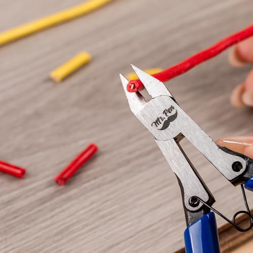 Mr. Pen- Wire Cutter, 5 Inch, 5 Pack, Wire Cutters, Diagonal Wire Cutters | Flush Cutter, Nippers, Side Cutters, Flush Cutters, Diagonal Cutter, Cutting Pliers, Wire Pliers - color: Blue, size: 5 inch, 5 Pack