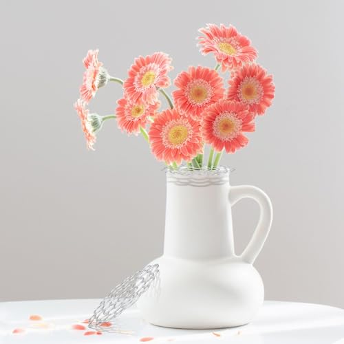 3 Pcs Modern Flower Frog Metal Flower Arrangement Holder Floral Grid Used for Vase Flower Arrangement Art Convenient Stem Holder for Flowers Flower Frog Organizer Metal Lid for Vase (Silver) - color: Silver