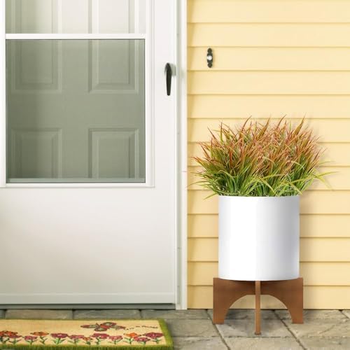 DVGUN 12 Bundles Artificial Outdoor Plants Fake Bushes Shrubs Greenery for Plastic UV Resistant Faux Grass