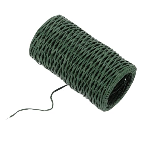 MECCANIXITY Floral Wire 164ft/50m 1mm Vine Bind Wire Rustic Craft Wrapping Metal Wire for Flower Bouquet Wreath Making, Navy Green - color: Navy Green, size: 1mmx50m