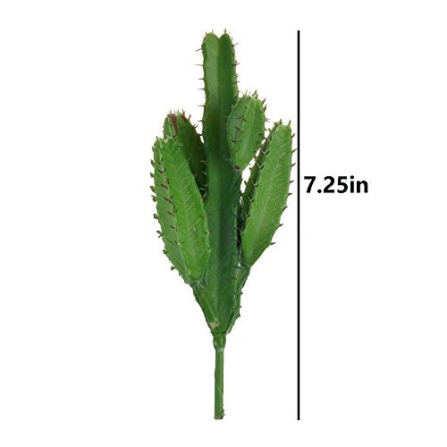 Bluecell 2pcs Real Looking Artificial Cactus Plant DIY Material for Home Decoration Flower Arrangement