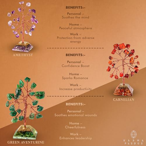 Set of 12 Crystal Tree of Life Gifts for Women, Seven Chakra Healing Crystals Bring Positive Energy, Good Luck, Money, Feng Shui Home & Office Desk Decor, Father's Day Gifts for Dad - color: Set of 12 Mini Pyramid Base Trees Crystal Tree
