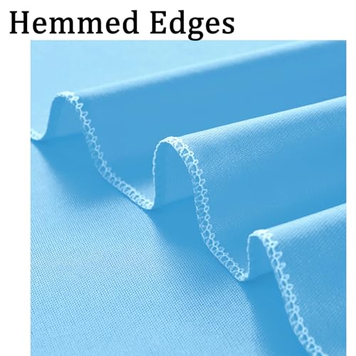 10ft x 10ft Wrinkle Free Baby Blue Backdrop Curtain for Parties, Polyester Blue Photo Backdrop Drapes 2 Panels 5x10ft for Wedding Party Photography Background Baby Shower Birthday Decor - color: Baby Blue, size: 10ftx10ft