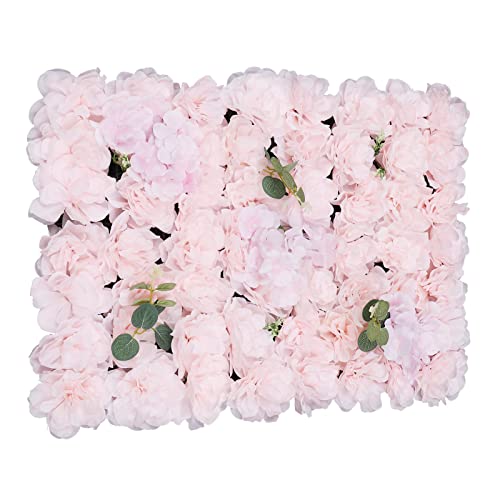 15.74"x 23.62" Artificial Flower Wall Panels,Flower Wall Mat Silk Flower Panels for Outdoor Garden Backyard Fence Fence Privacy Screen and Indoor Wall Decor (6Pcs Light Pink) - color: 6Pcs Light Pink