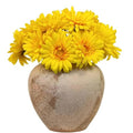 TOPIA Artificial African Daisies Flowers African Daisy Silk Flowers Artificial Gerbera Daisies Pack of 10 (Yellow) - color: Yellow, size: 10pcs