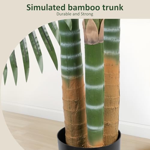 Artificial Palm Tree, Tall Tropical Palm Tree Faux Palm Plant for Indoor Outdoor Office House Living Room Home Decor - color: Golden Cane Palm, size: 7ft