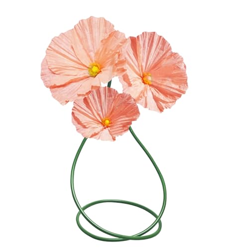 Large Flowers Artificial Flower Decoration - Wedding Giant Flowers Huge Artificial Paper Floral for Birthday Ceremony Party Event Mall Window Display Decorations 3pc (Pink) - color: Pink Poppy