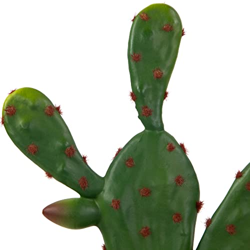 Northlight Real Touch™ Artificial Green and Red Potted Floral Cactus - 9.5"