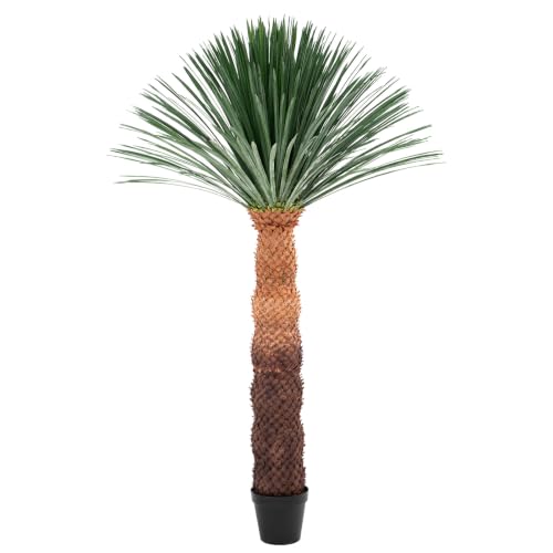 8.6FT Artificial Agave Plant in Black Pot, 103 Inch Tall Faux Agave with Removable White Coating, Fake Floor Plant for Indoor Outdoor Front Porch Patio Home Office Hotel Desert Style Decor - color: Agave Plant 103in