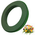 Sewroro 12-Inch Floral Foam Ring with Mud Block and Suction Cups for DIY Wedding Car Decoration Floral Arrangements and Wreath Making