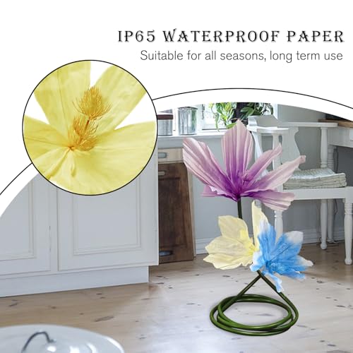 3D Lily Flower Artificial Flowers Decorative Large for Birthday Party Wedding Background Eco-Friendly Waterproof Home Garden Hotel Office Event Decor - color: Lilies-a