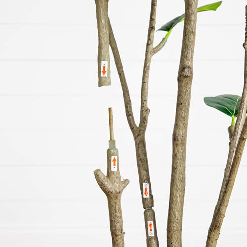 Nearly Natural 7ft Artificial Minimalist Audrey Ficus Tree - Indoor Fake Tree for Home Decor - Realistic Greenery