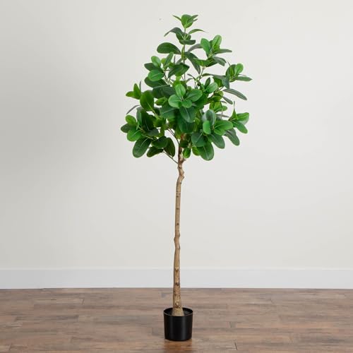 Nearly Natural 6ft. Artificial Audrey Ficus Tree - size: 6ft