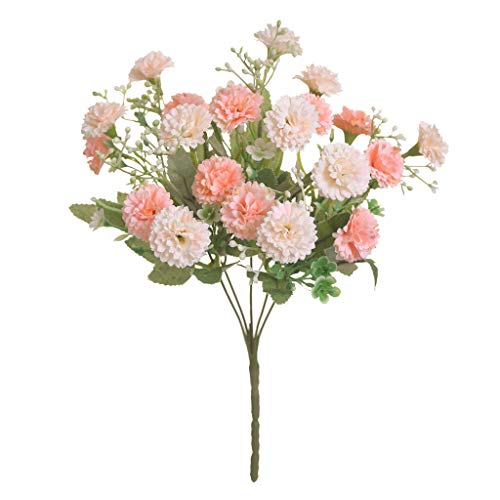 5 Forks 20 Artificial Flower Small Lilac Bouquet Fake Flowers,White Pink - color: White Pink