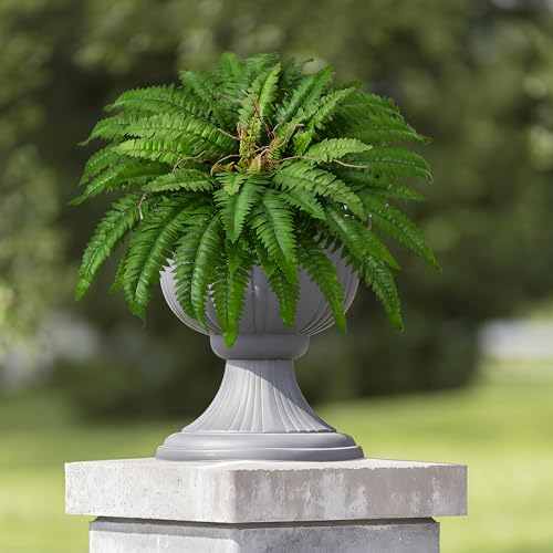 40 in Artificial Boston Ferns Bush, Set of 2 Large Faux Ferns Plants, 53 Branches Fake Ferns for Home Living Room Decor, Indoor and Outdoor - size: 2 PCS-40"