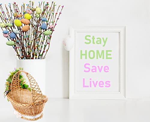 41 Pcs Artificial Easter Spray Vine with Pastel Easte Eggs and Decorative Berries Spring Floral Stems-Easte Egg Twig Branches for Easter Crafts Floral Arrangement Wreath Making Decoration