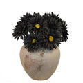 TOPIA Artificial African Daisies Flowers African Daisy Silk Flowers Artificial Gerbera Daisies Pack of 10 (Black) - color: Black, size: 10pcs