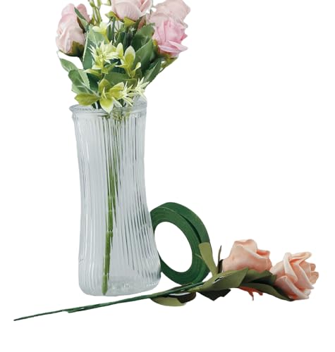 Floral Tape 1/2" Wide Flower Tape for Bouquets Floral Arranging Bouquet Stem Wrap Flower Crafts (4, Green) - color: Green